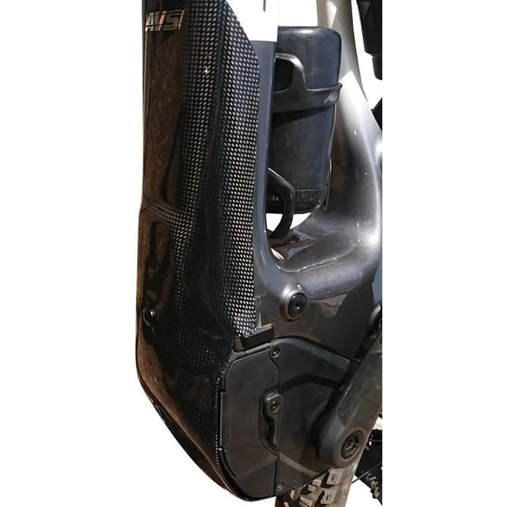 Protector de motor Ebike AVS Carbono - Specialized Turbo Levo vista lateral