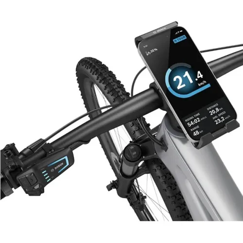 Soporte de móvil Bosch SmartphoneGrip Vertical BSP3300 vista en bici