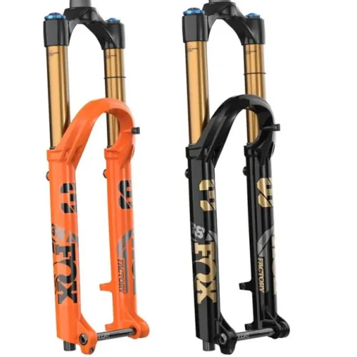 Horquilla Fox 38 Factory Grip X2 MTB para enduro en naranja y negro