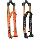 Horquilla Fox 38 Factory Grip2 MTB para enduro de largo recorrido en negro y naranja