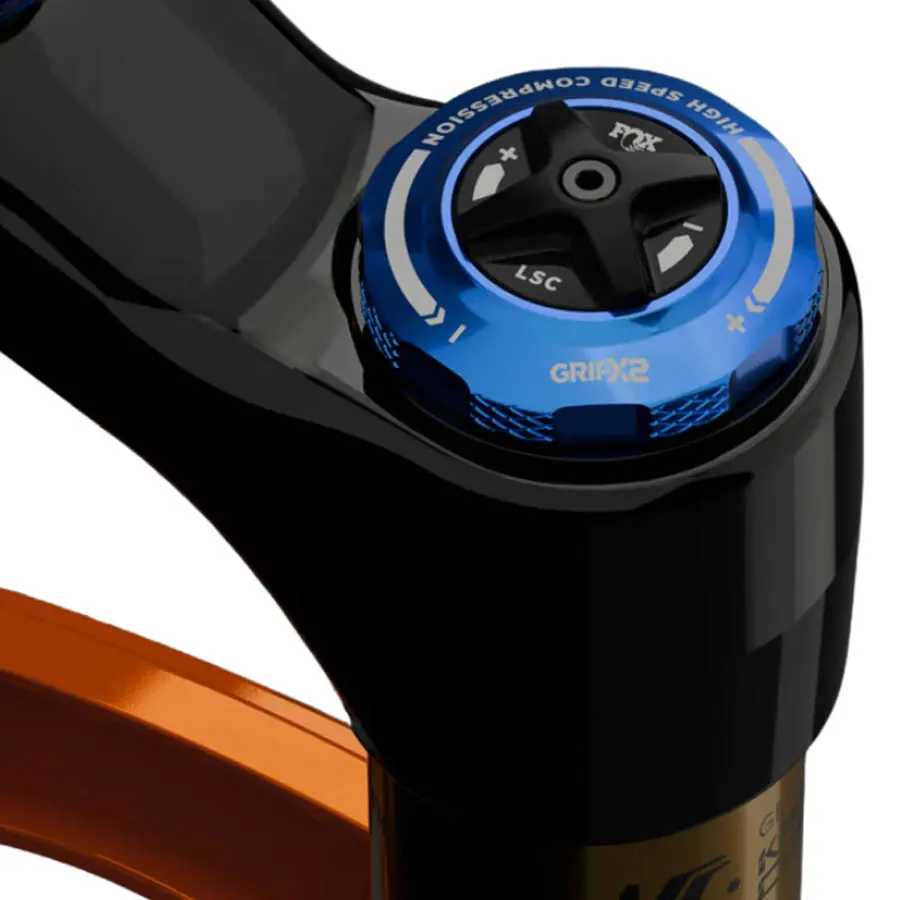 fox 38 grip 2 detalle del dial