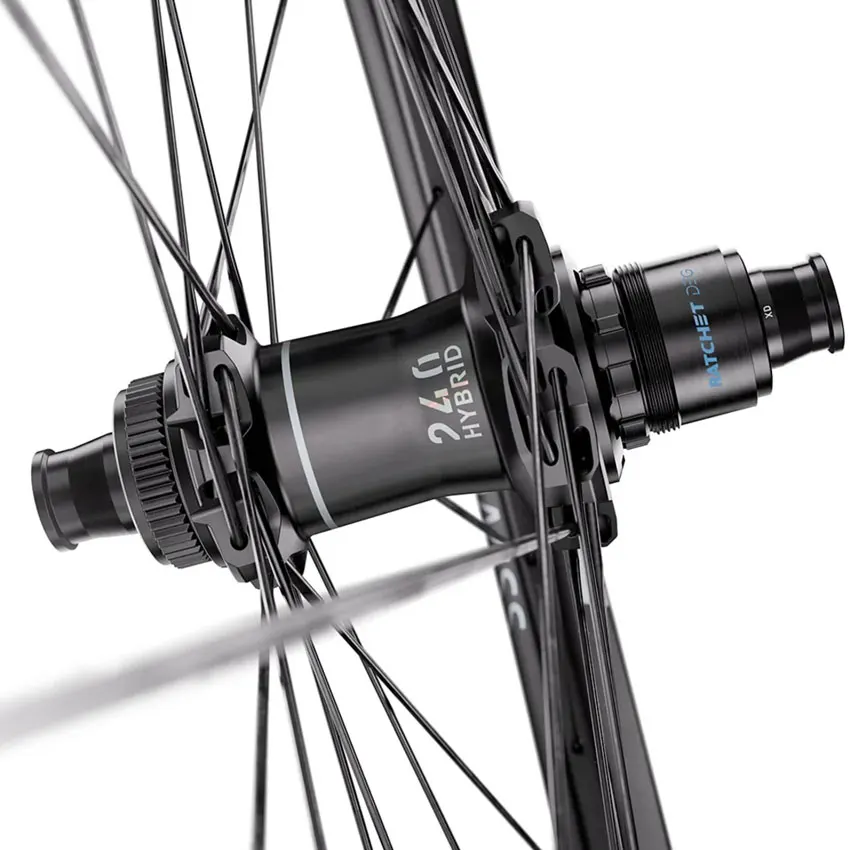 Ruedas de carbono DT Swiss HXC 1500 Spline Ebike buje 240 ratchet deg 60