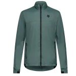 Chaqueta Cortavientos Fox Ranger Green para mtb parte frontal