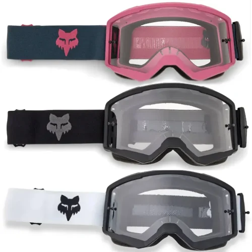 Gafas de máscara Fox Main Google MTB en color rosa, blanco y negro